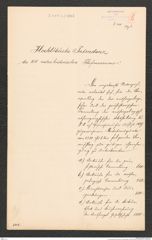 k.k. naturhistorisches Hofmuseum, Intendanzakten 1885-1896 (Hauer), Aktenzahl Z.451.h/1888, Seite 1